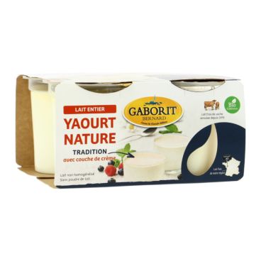 Yaourts Natures Au Lait Entier 4x125g Bio