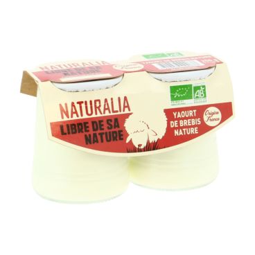 Yaourt Lait De Brebis Nature 2x125g Bio Naturalia Fr