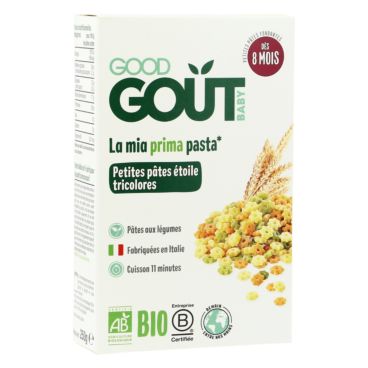 Pates Etoiles Tricolores 8 Mois 250g Bio