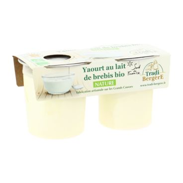 Yaourt Brebis Nature 2x125g Bio Naturalia Fr